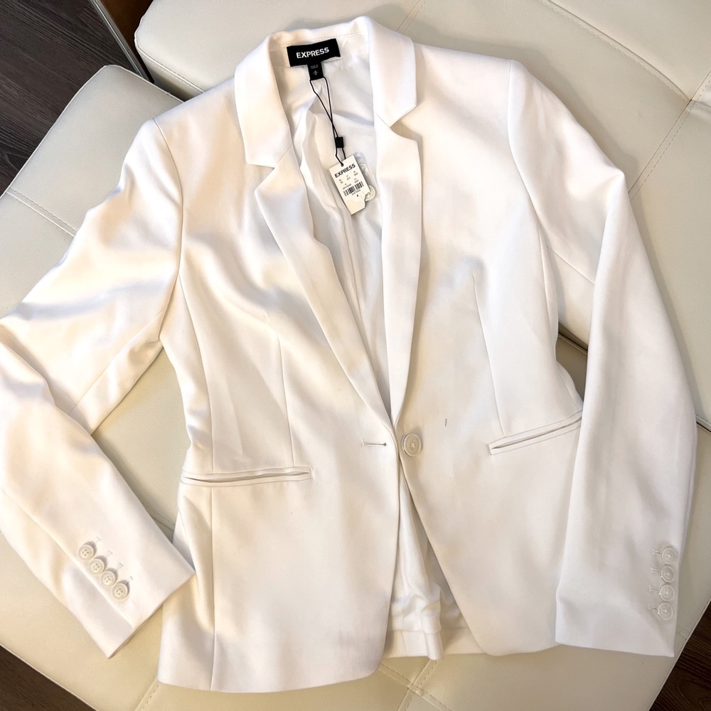 Express white blazer